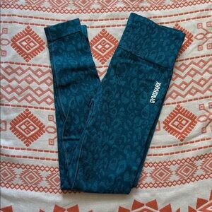 Gymshark cheetah blue Leggings